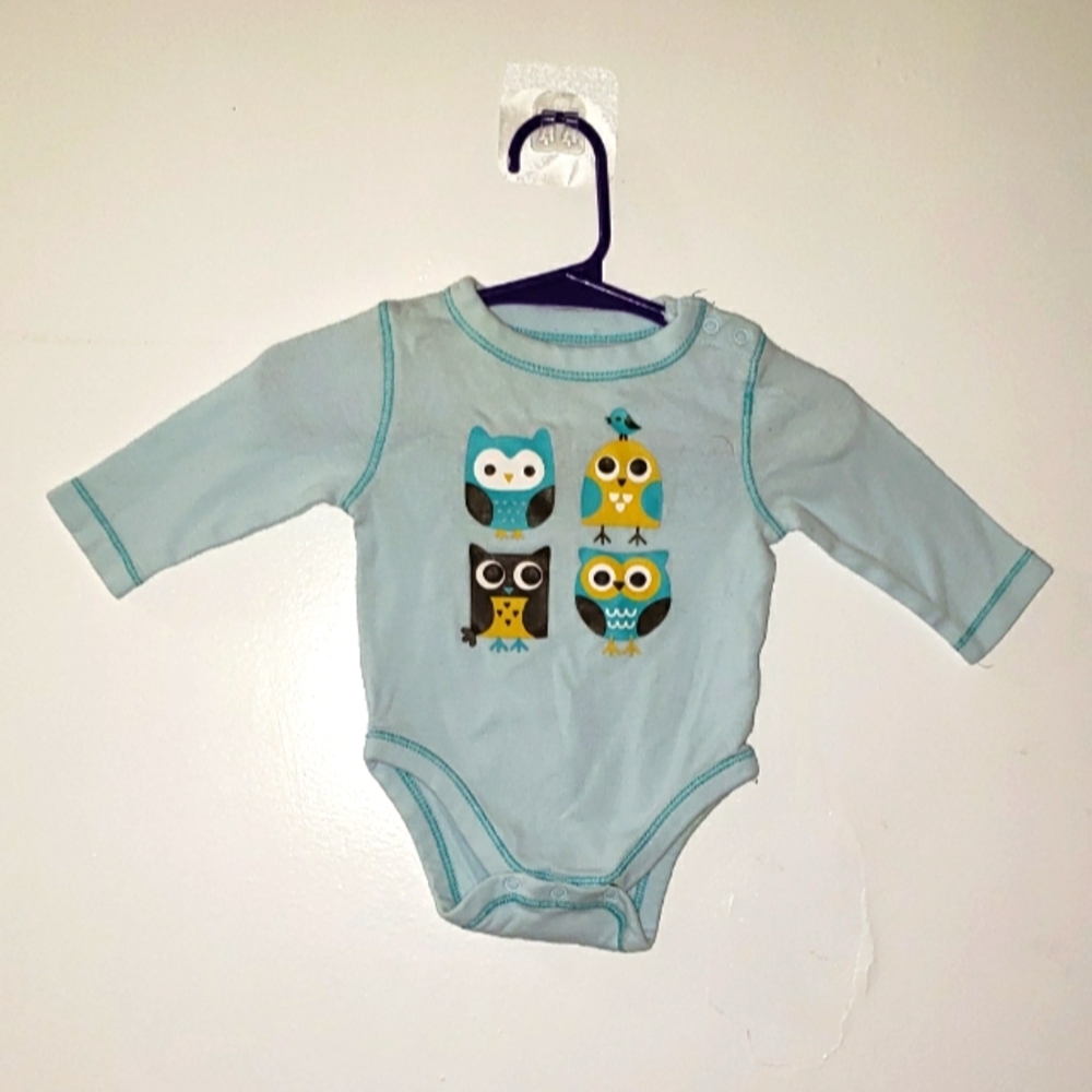 Blue long sleeve onesie